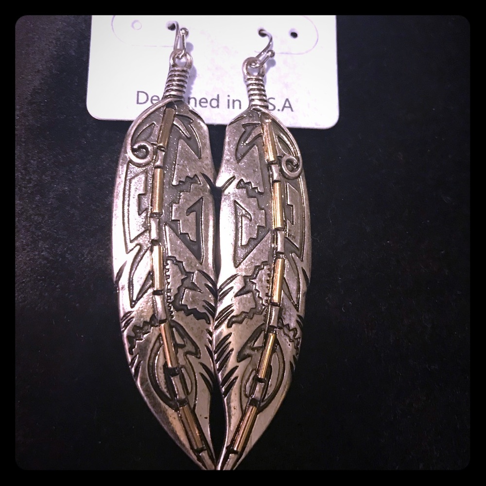 Aztec Dangle Earrings
